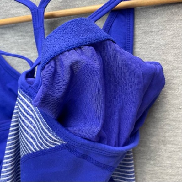 Tuff Athletics Womens Blue White Tank Top Size Medium - Picture 7 of 9